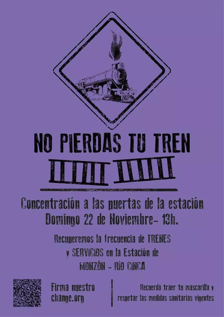 XXIV Jornada Reivindicativa por el tren de Monzón Río Cinca