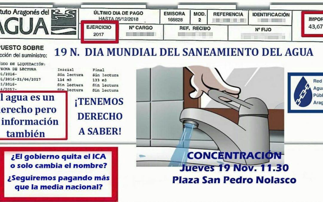 Concentración: 19-N Día Mundial del Saneamiento del Agua