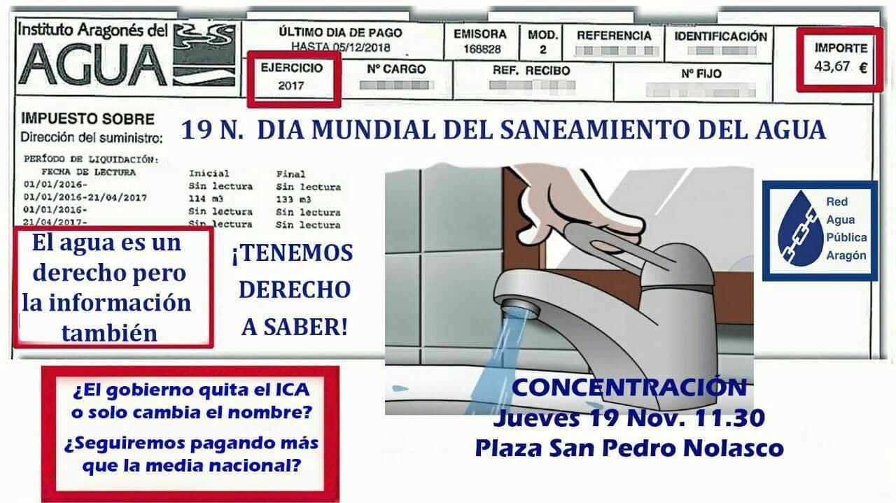 Concentración: 19-N Día Mundial del Saneamiento del Agua