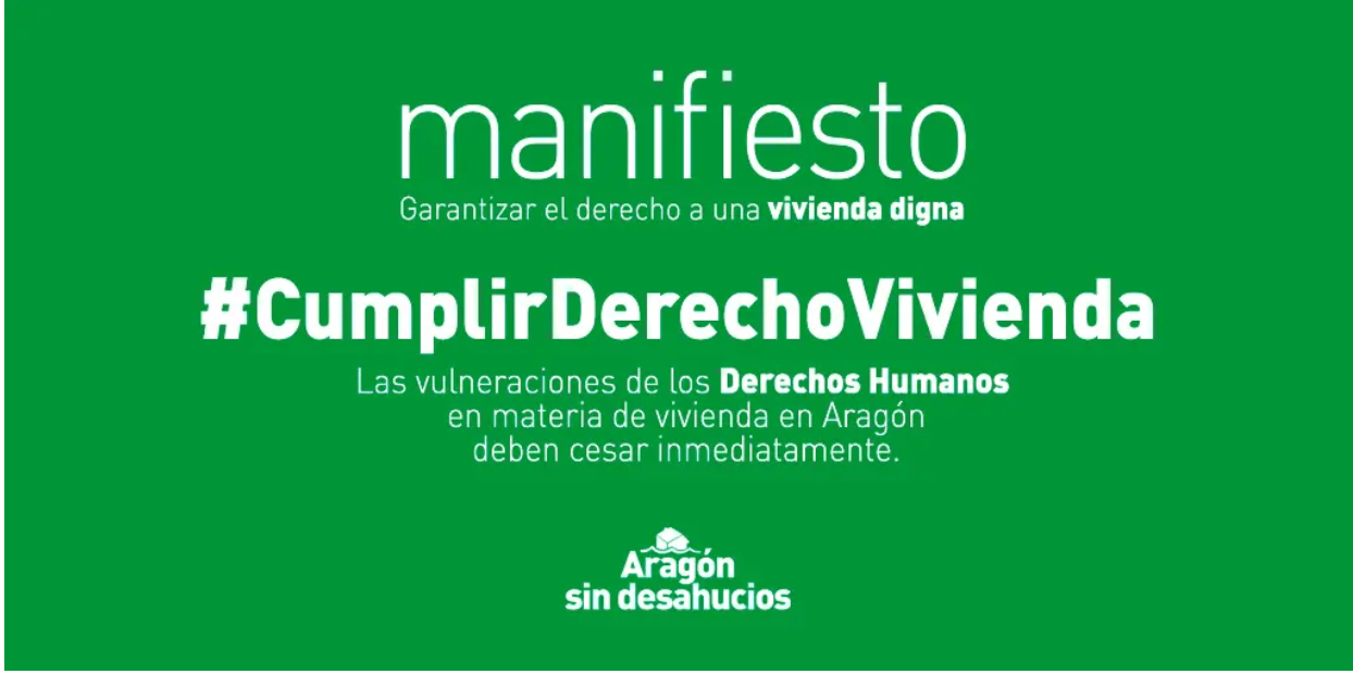 Presentación Manifiesto #AragónSinDesahucios