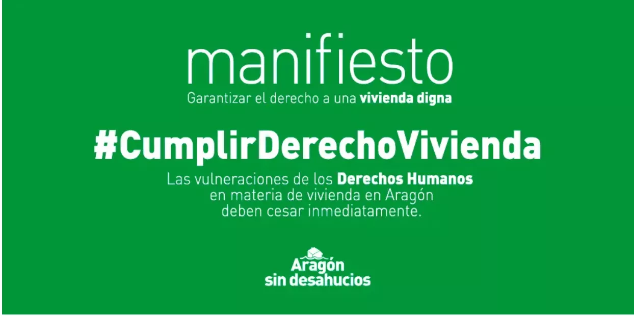 Presentación Manifiesto #AragónSinDesahucios