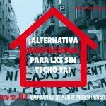Acampada por una alternativa habitacional para lxs sin techo
