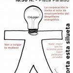 Protesta contra el despilfarro energético