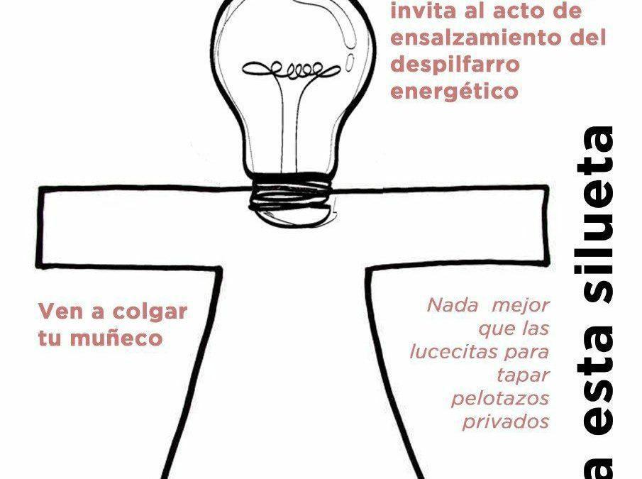 Protesta contra el despilfarro energético