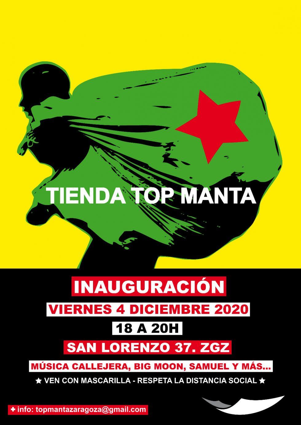 Inauguración tienda 'Top Manta' IU Aragón