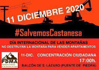 Hacemos un llamamiento a participar en el acto de la Plataforma en Defensa de las Montañas de Aragón para frenar el proyecto de Castanesa