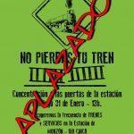 Aplazada la XXXIV Jornada Reivindicativa por el tren de Monzón Río Cinca
