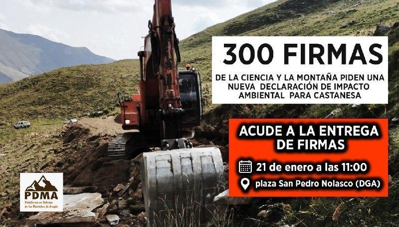 ENTREGA DE FIRMAS PARA UNA NUEVA D.I.A DE CASTANESA