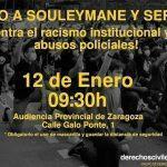 Concentración en apoyo a Souleymane y Serigne