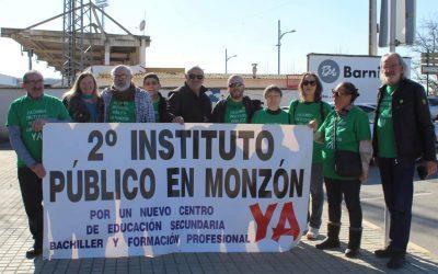 Cambiar Monzón solicita al ayuntamiento que este año presupueste la adquisición de un solar para la construcción de un segundo instituto público