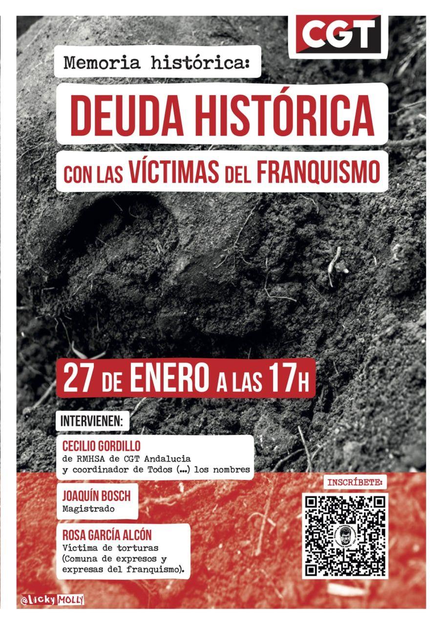 Jornada: Memoria histórica. Deuda histórica con víctimas del franquismo