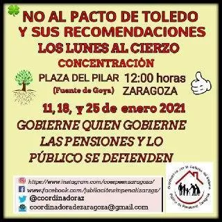Concentración contra el Pacto de Toledo