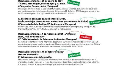 Nos avergonzamos del nuevo calendario de desahucios programados que quebrantan la  (actualizado)