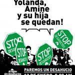 Paremos un desahucio: Yolanda, Amine y su hija se quedan