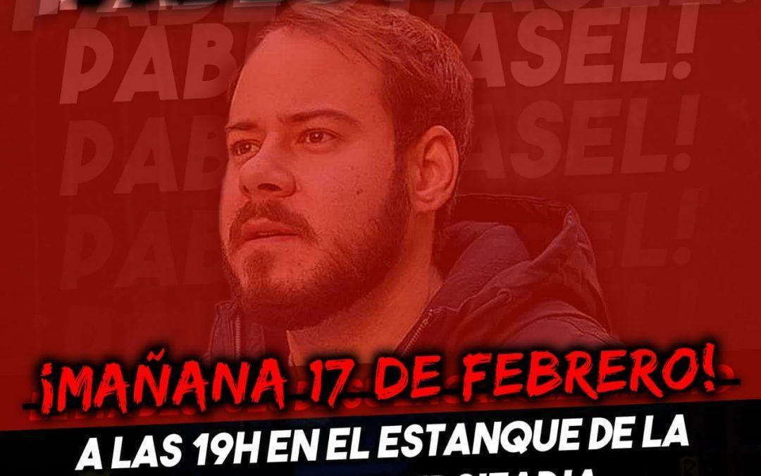 Concentración por la libertad de Pablo Hasel