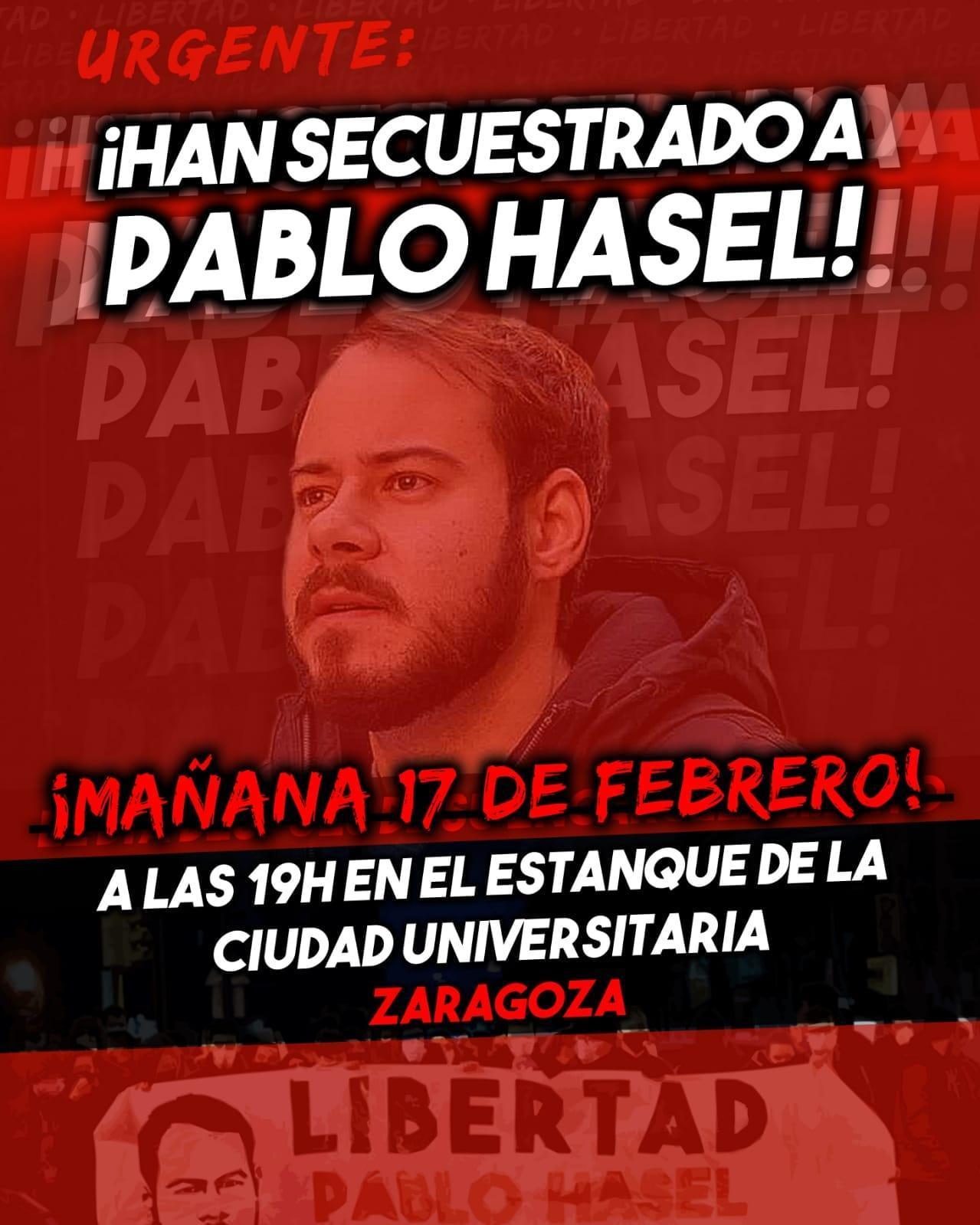 Concentración por la libertad de Pablo Hasel