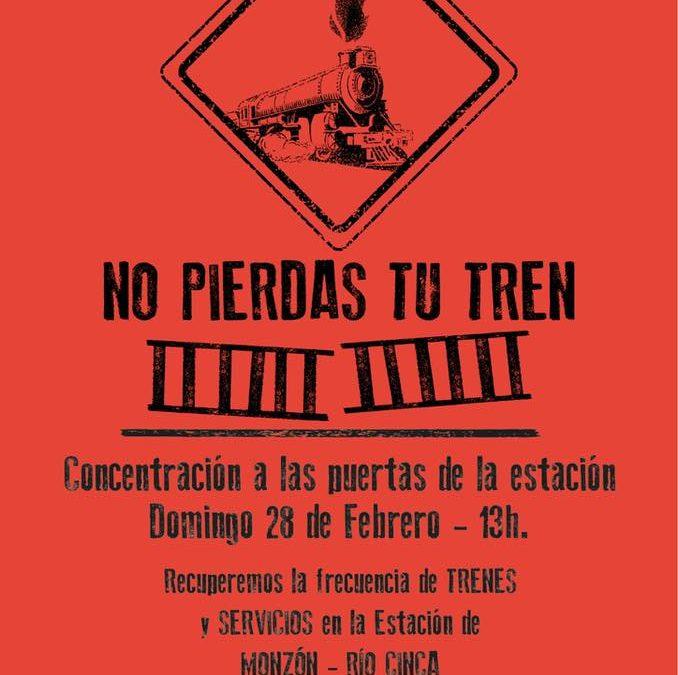 XXXVI Jornada Reivindicativa por el tren de Monzón Río Cinca