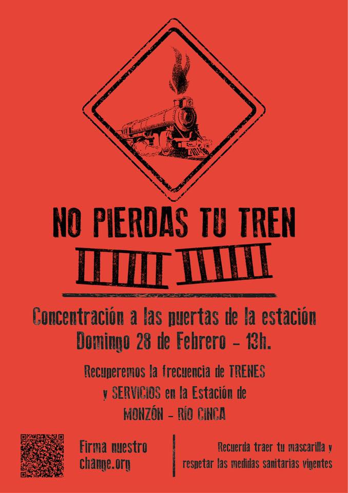 XXXVI Jornada Reivindicativa por el tren de Monzón Río Cinca