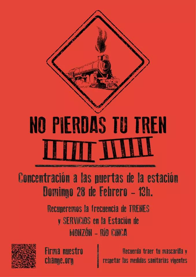 XXXVI Jornada Reivindicativa por el tren de Monzón Río Cinca