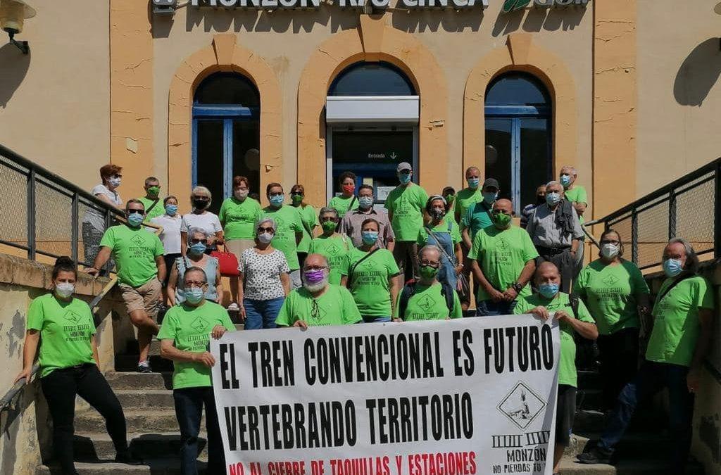 Cambiar Monzón reivindica el “tren de las trabajadoras y los trabajadores”