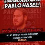 Concentración por la libertad de Pablo Hasel