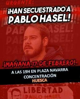 Concentración por la libertad de Pablo Hasel