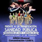 Concentración por la sanidad pública: Aínsa