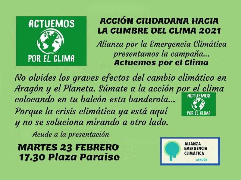 Presentación de la campaña Actuemos por el Clima