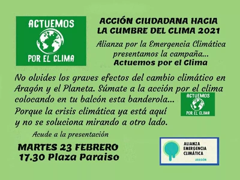 Presentación de la campaña Actuemos por el Clima