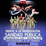 Concentración por la sanidad pública: Binéfar