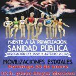 Concentración por la sanidad pública: Monzón
