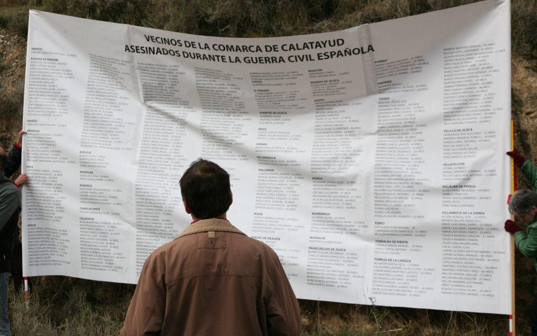 Denunciamos el incumplimiento de la Ley de Memoria Democrática de Aragón y exigimos mayor compromiso al Gobierno de Aragón