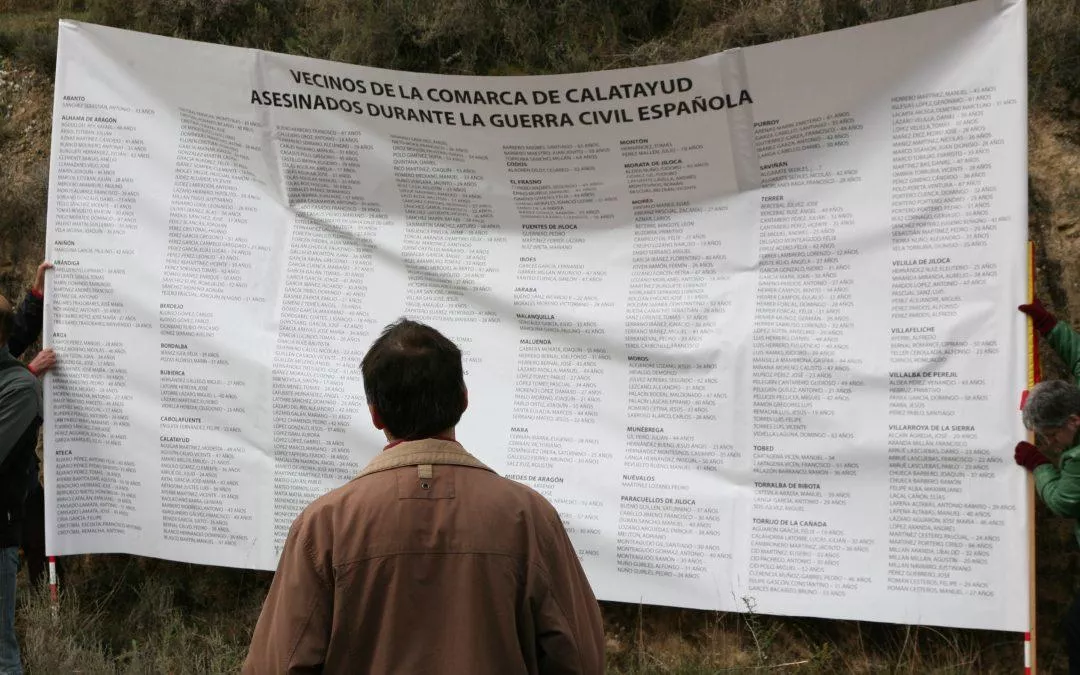 Denunciamos el incumplimiento de la Ley de Memoria Democrática de Aragón y exigimos mayor compromiso al Gobierno de Aragón