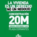 Manifestación 20M- Vivienda (Huesca)