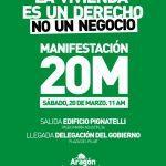 Manifestación 20M- Vivienda (Zaragoza)