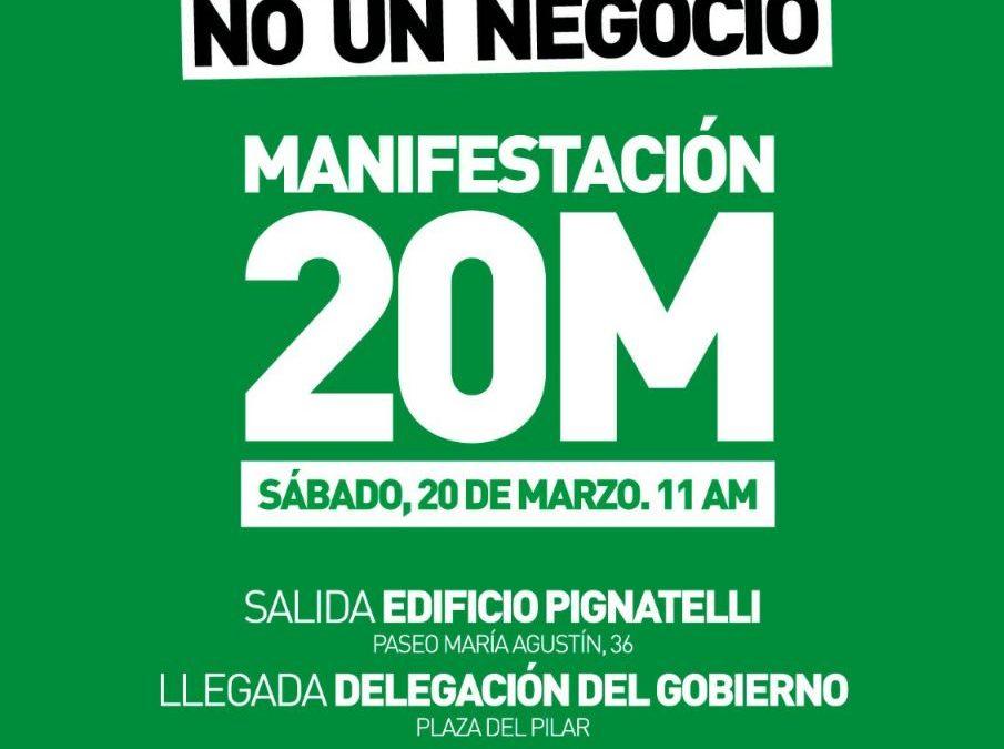 Manifestación 20M- Vivienda (Zaragoza)