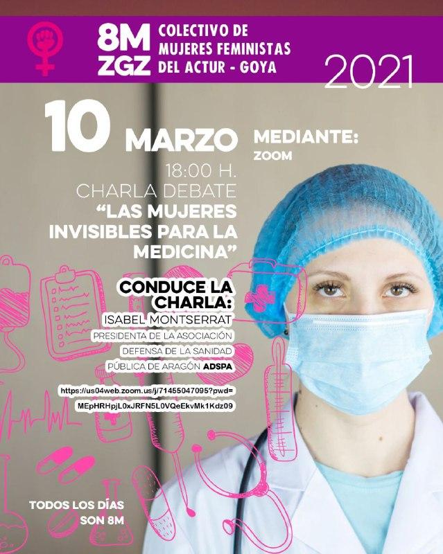 Charla-debate "Las mujeres invisibles para la medicina"