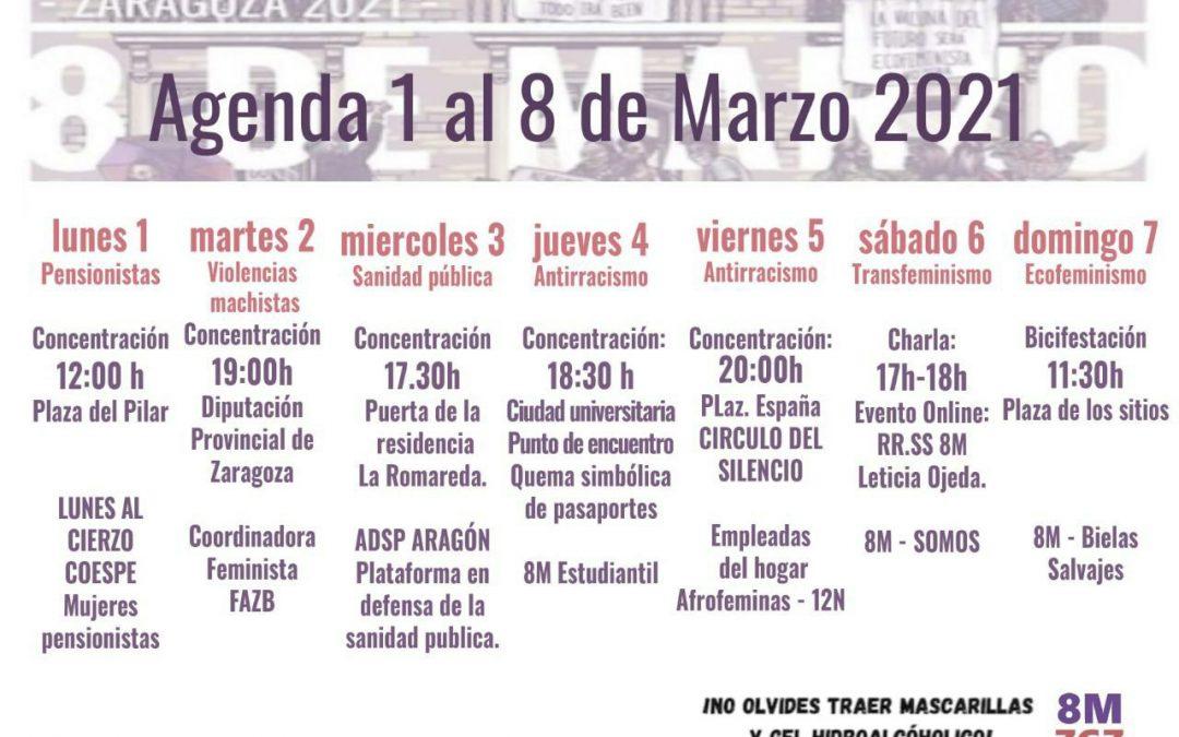 Agenda Camino al 8M (1-8 de marzo)