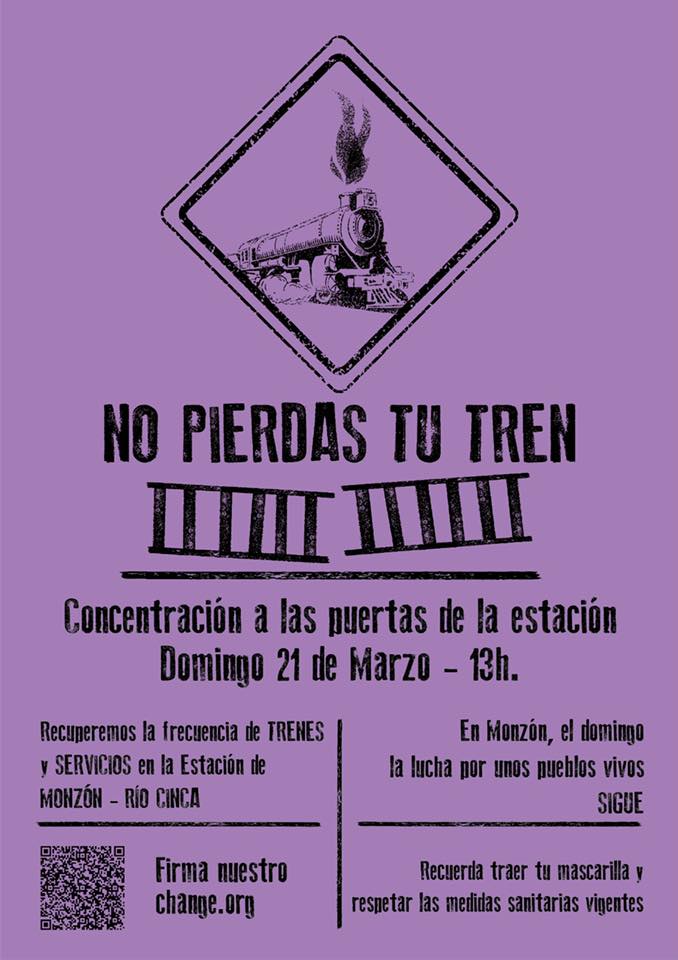 39º Jornada Reivindicativa por el tren Monzón Río Cinca