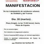 Manifestación de trabajador@s Comité Avanza
