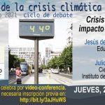 Debate: Crisis climática e impacto en la salud