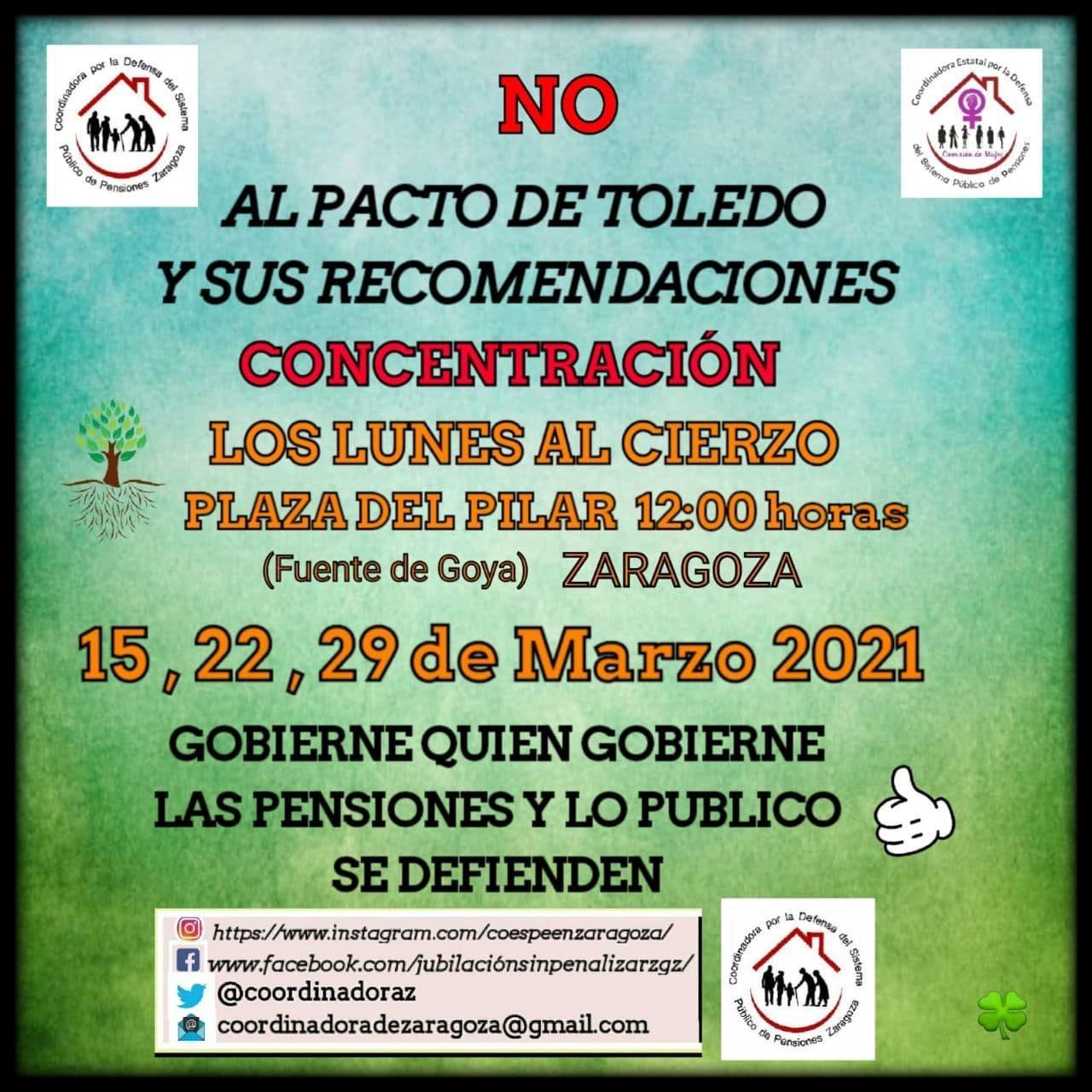 Los lunes al cierzo: No al Pacto de Toledo