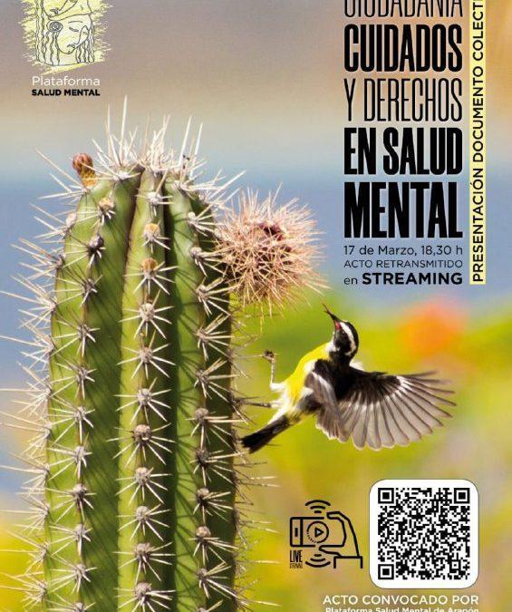 Presentación del documento colectivo ‘Ciudadanía, Cuidados y Derechos en Salud Mental’