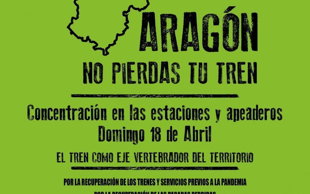 Teruel se une a las movilizaciones ‘Aragón No Pierdas Tu Tren’