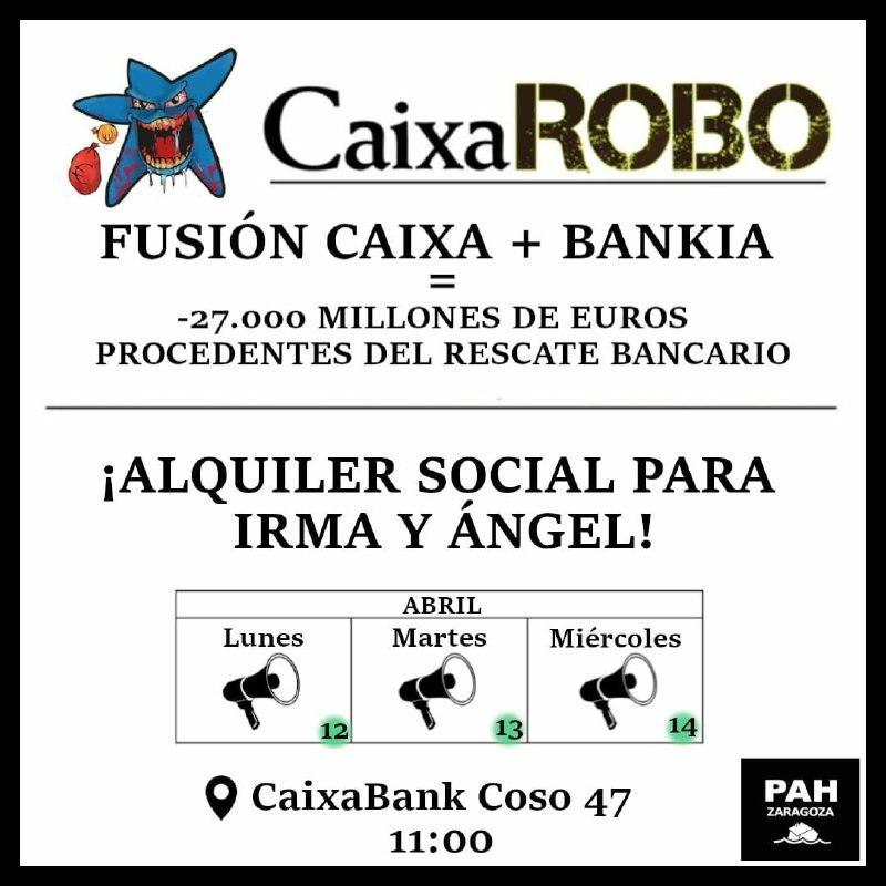 Concentración por una alquiler social para Irma y Ángel