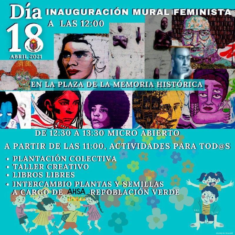 Inauguración del mural feminista
