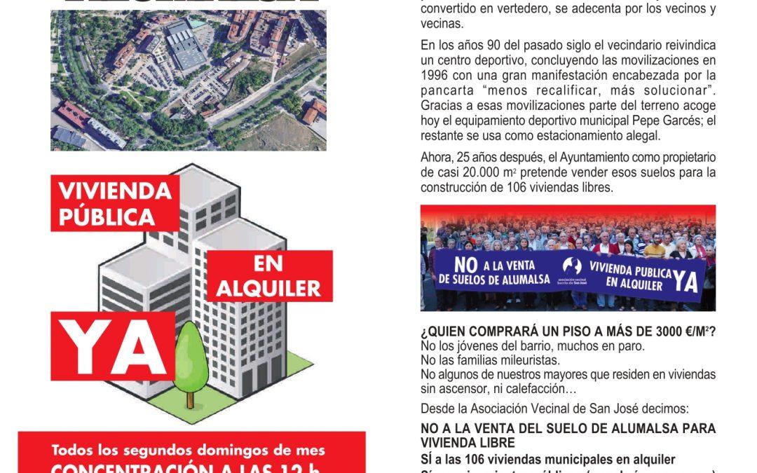 Concentración por una Vivienda Digna en el Solar de Alumalsa