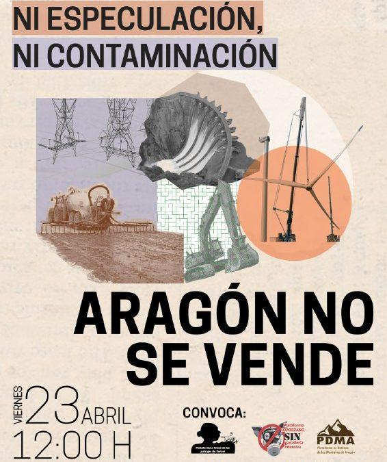 Concentración ‘Aragón no se vende’