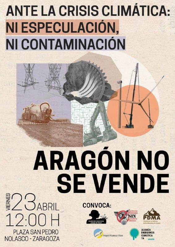 Concentración 'Aragón no se vende'