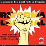 Concentración contra la reforma laboral